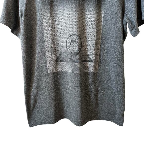 Old Navy Active Men's Go Dry Athletic Short Sleeve T Shirt Gray Activewear Gym - Picture 4 of 7